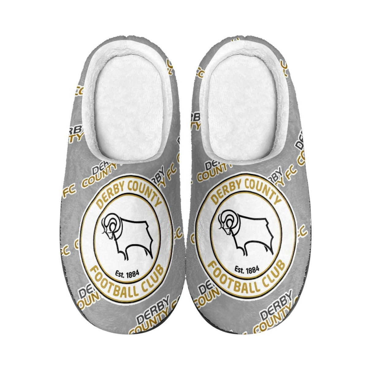 Derby County FC Slippers - Derby Football Club Medley Monogram Wordmark