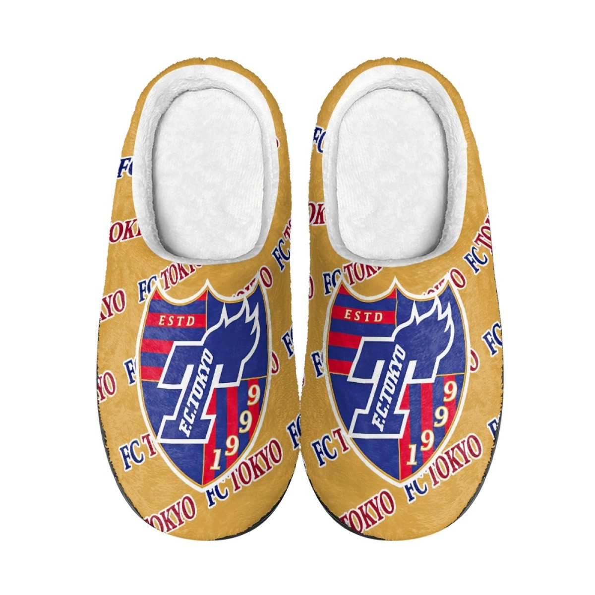 FC Tokyo Slippers - FCTokyo Football Club Medley Monogram Wordmark