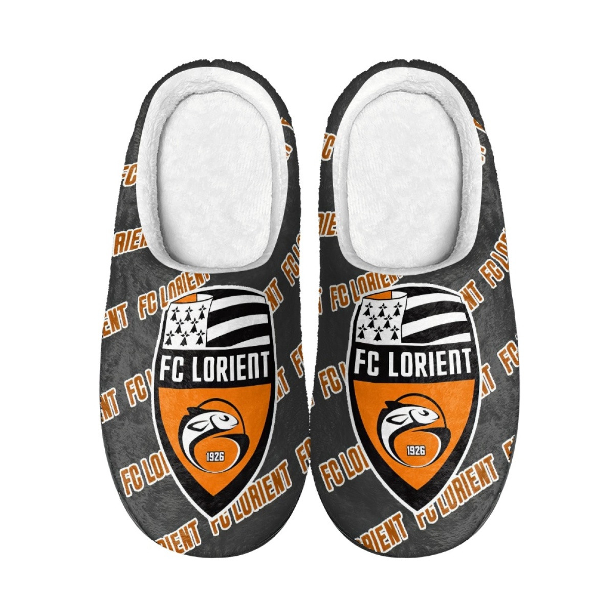 FC Lorient Football Club Slippers - Lorient Football Club Medley Monogram Wordmark