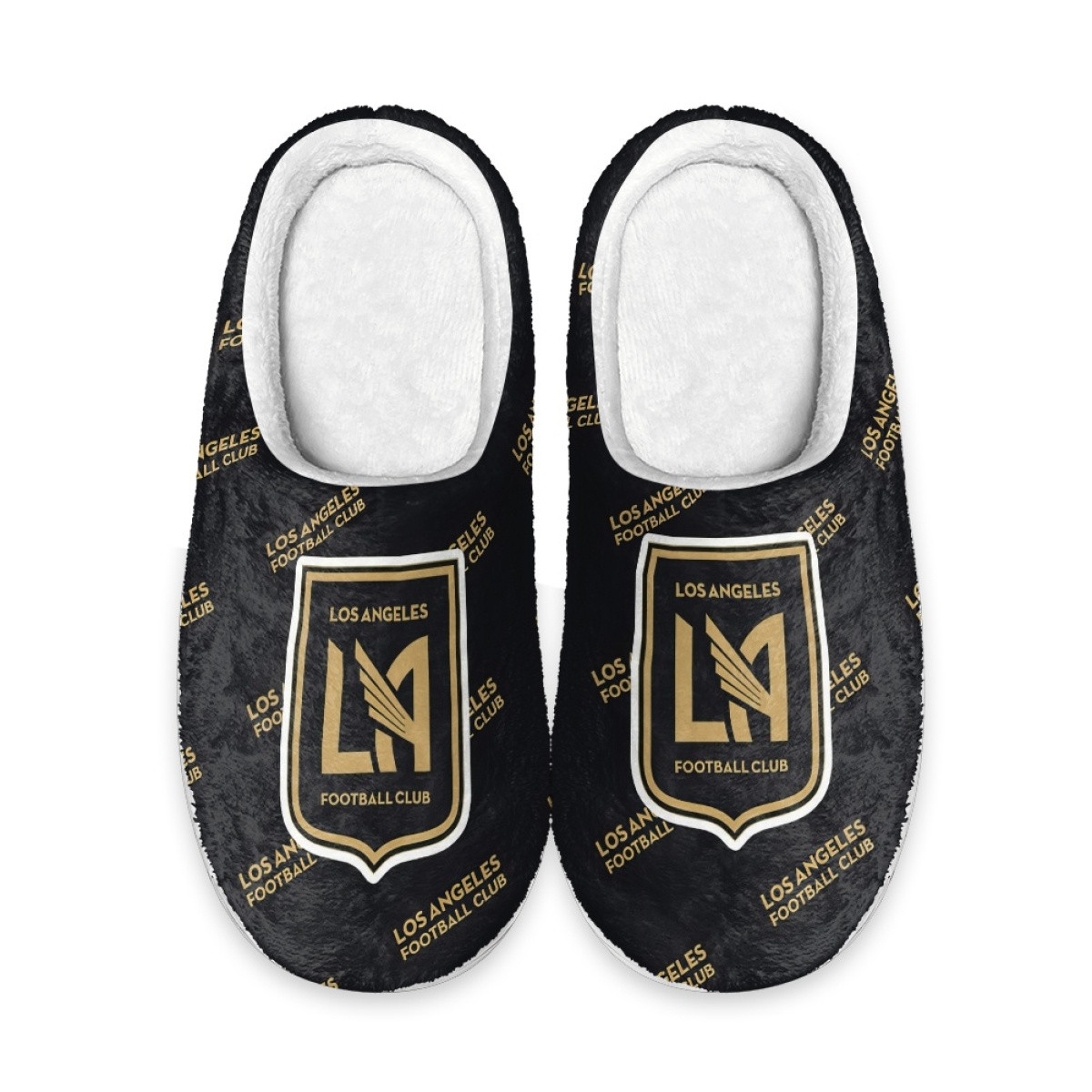 MLS Los Angeles FC Slippers - Los Angeles Football Club Medley Monogram Wordmark