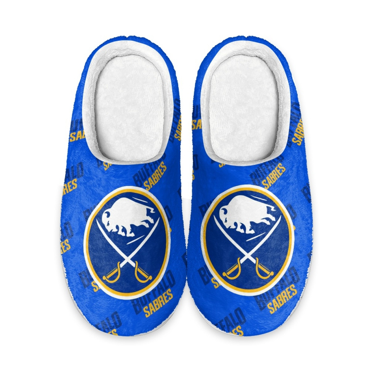NHL Buffalo Sabres Slippers - Buffalo Sabres Medley Monogram Wordmark