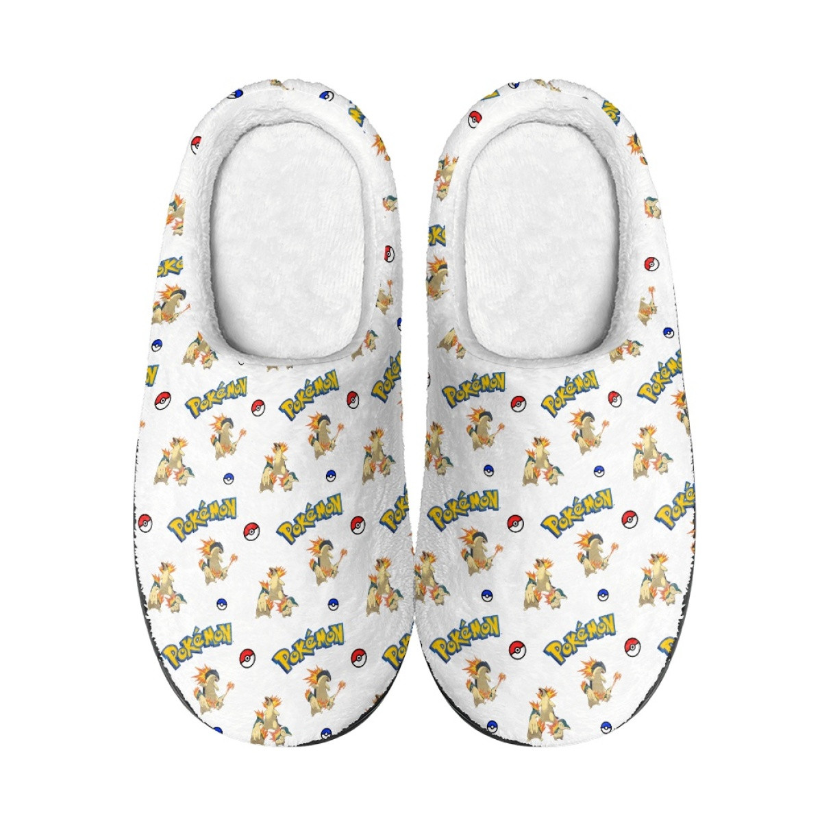 Pokemon Slippers - Cyndaquil Quilava Typhlosion Evolution Cartoon Art Series