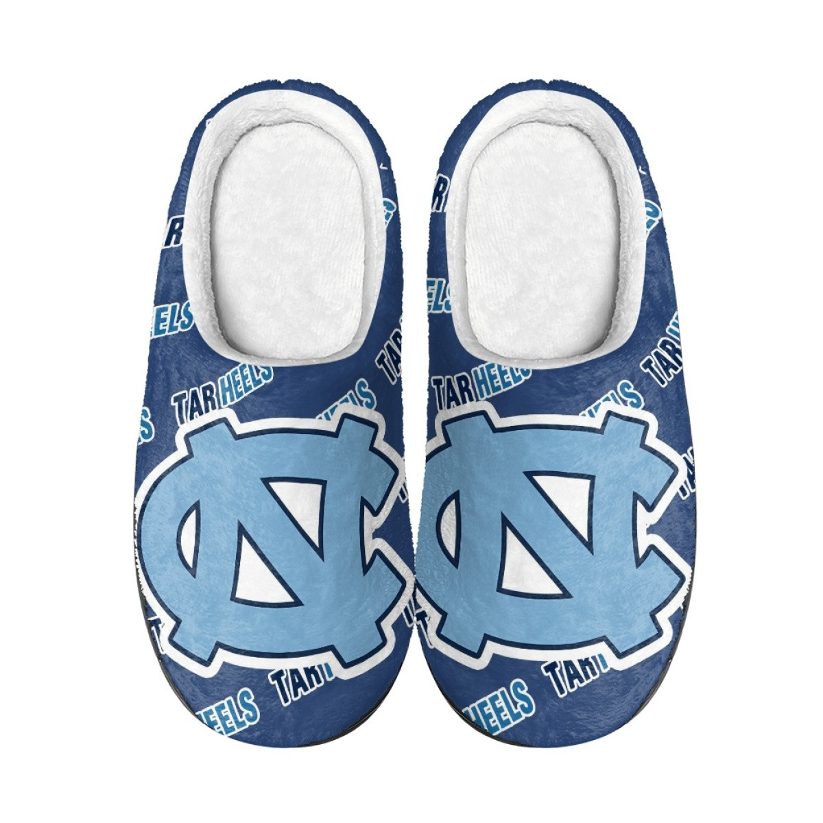 North Carolina Tar Heels Slippers - North Carolina Tar Heels College Football Medley Monogram Wordmark