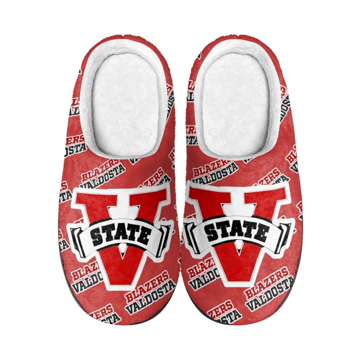 Blazers Valdosta State University Slippers - Blazers Valdosta State University College Football Medley Monogram Wordmark