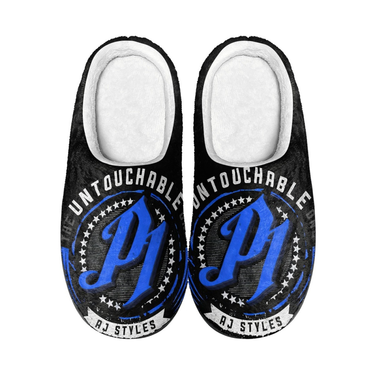 WWE AJ Styles Slippers - AJ Styles Untouchable Logo