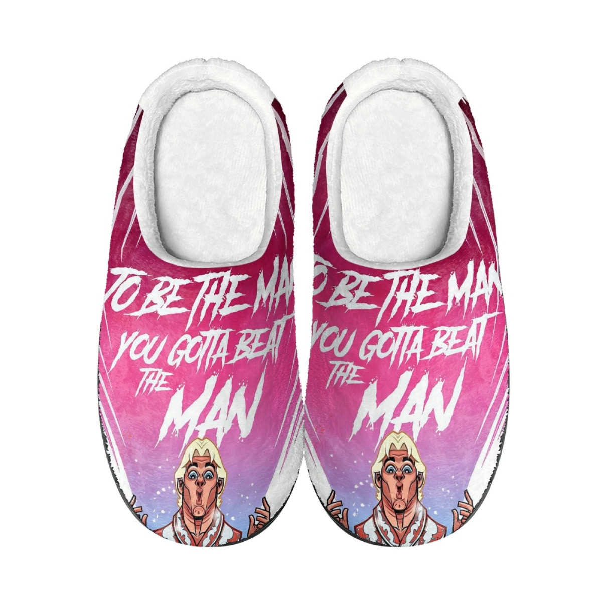 WWE Ric Flair Slippers - Ric Flair Quote Cartoon Art