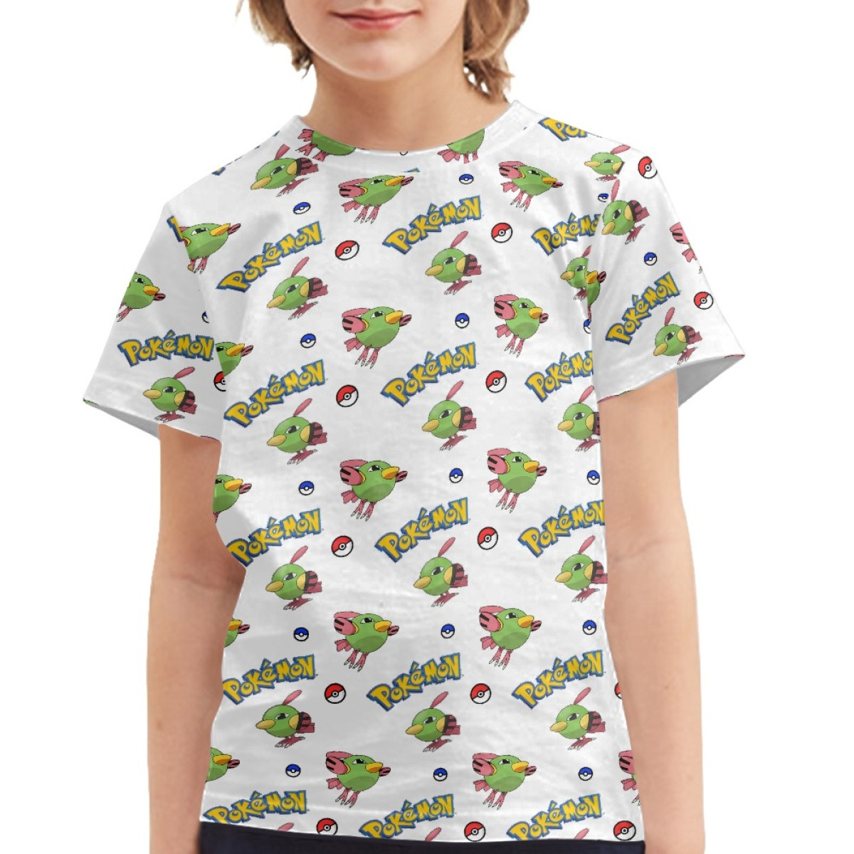 Pokemon Natu Tee Shirt T-Shirt Short Sleeve - Natu Character Series Art