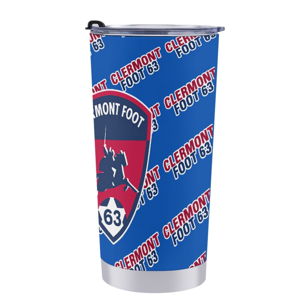 Clermont Foot 63 Football Club Tumbler Bottle - Clermont Football Club Medley Monogram Wordmark