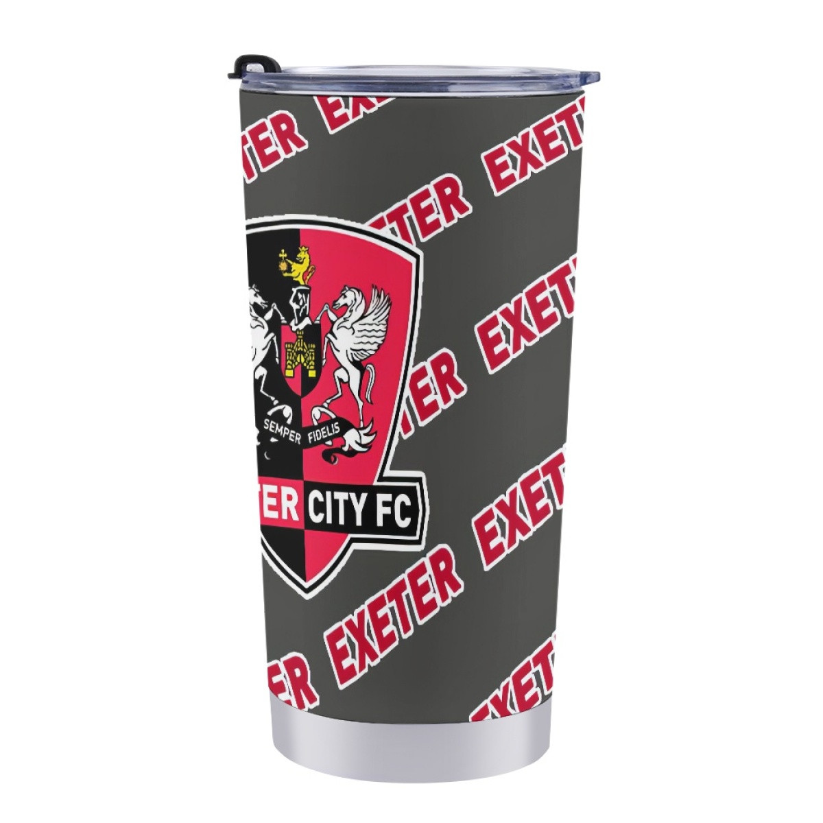 Exeter City FC Tumbler Bottle - Exeter Football Club Medley Monogram Wordmark