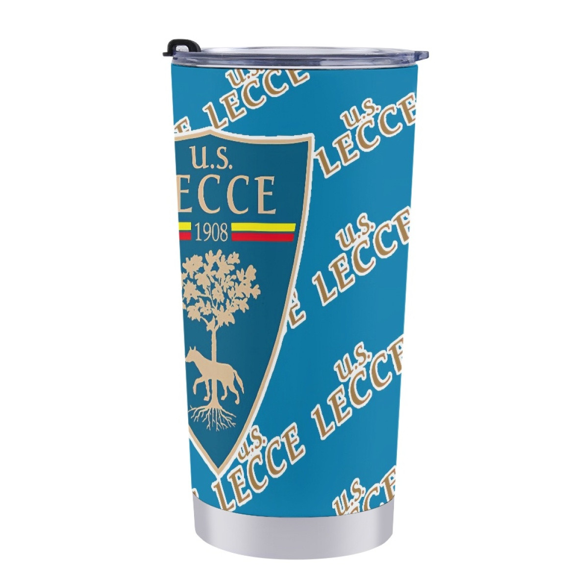 US Lecce Football Club Tumbler Bottle - Lecce Football Club Medley Monogram Wordmark