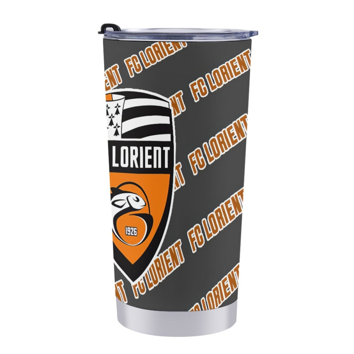FC Lorient Football Club Tumbler Bottle - Lorient Football Club Medley Monogram Wordmark
