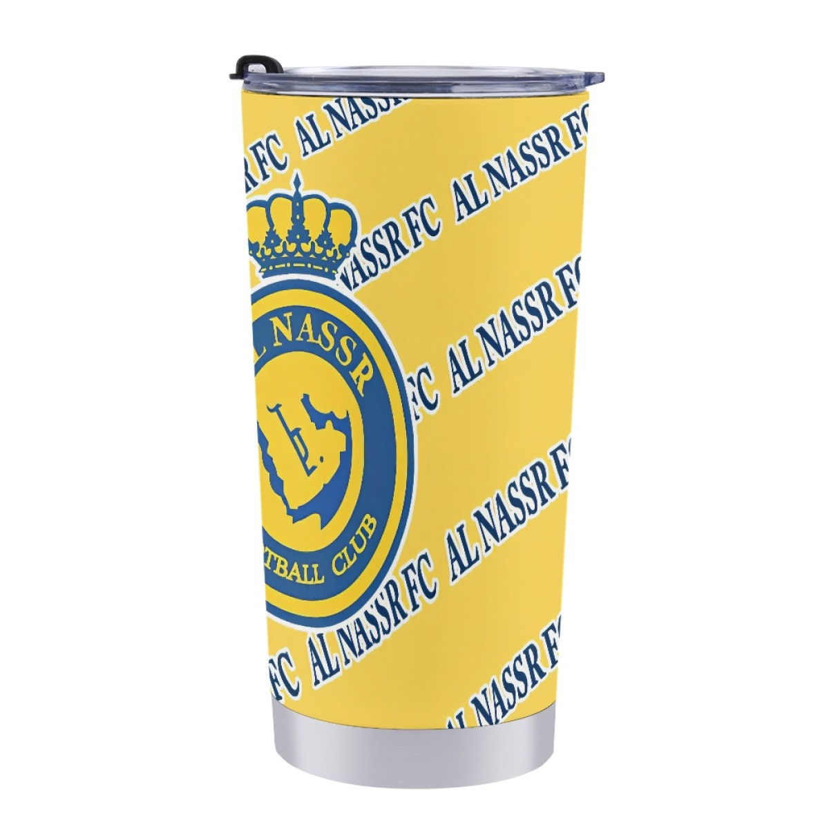 AL Nassr FC Football Club Tumbler Bottle - Nassr Football Club Medley Monogram Wordmark