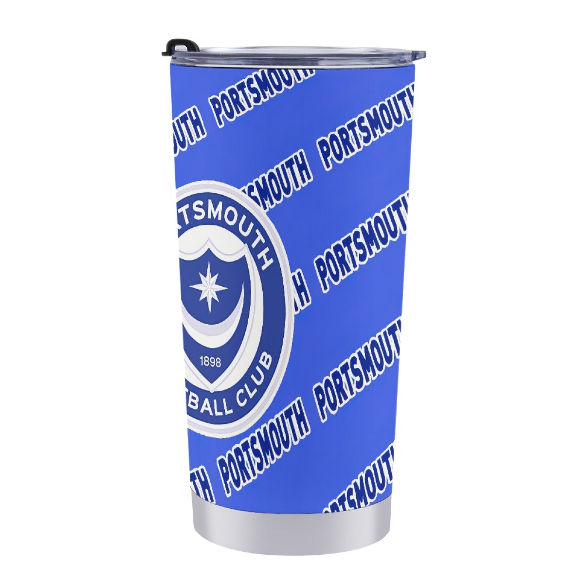 Portsmouth FC Tumbler Bottle - Portsmouth Football Club Medley Monogram Wordmark