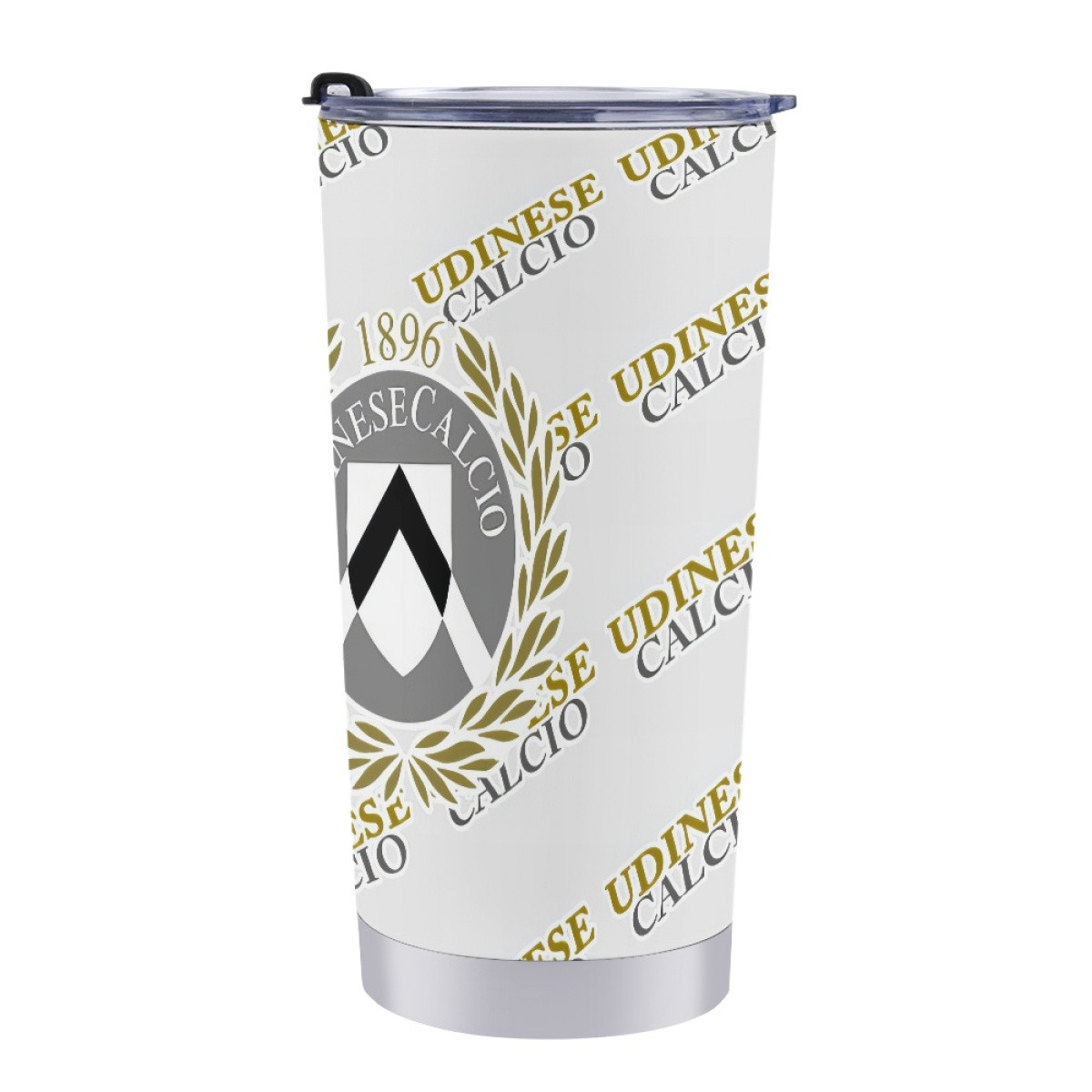 Udinese Calcio Football Club Tumbler Bottle - Udinese Football Club Medley Monogram Wordmark