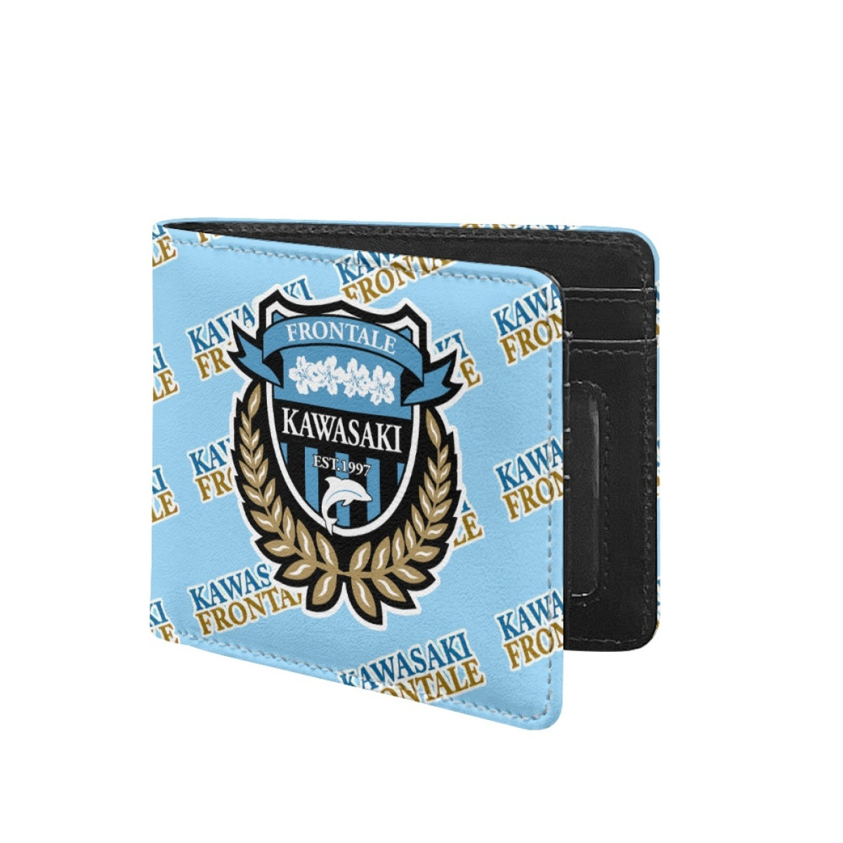 Kawasaki Frontale Bifold Wallet - Frontale Football Club Medley Monogram Wordmark