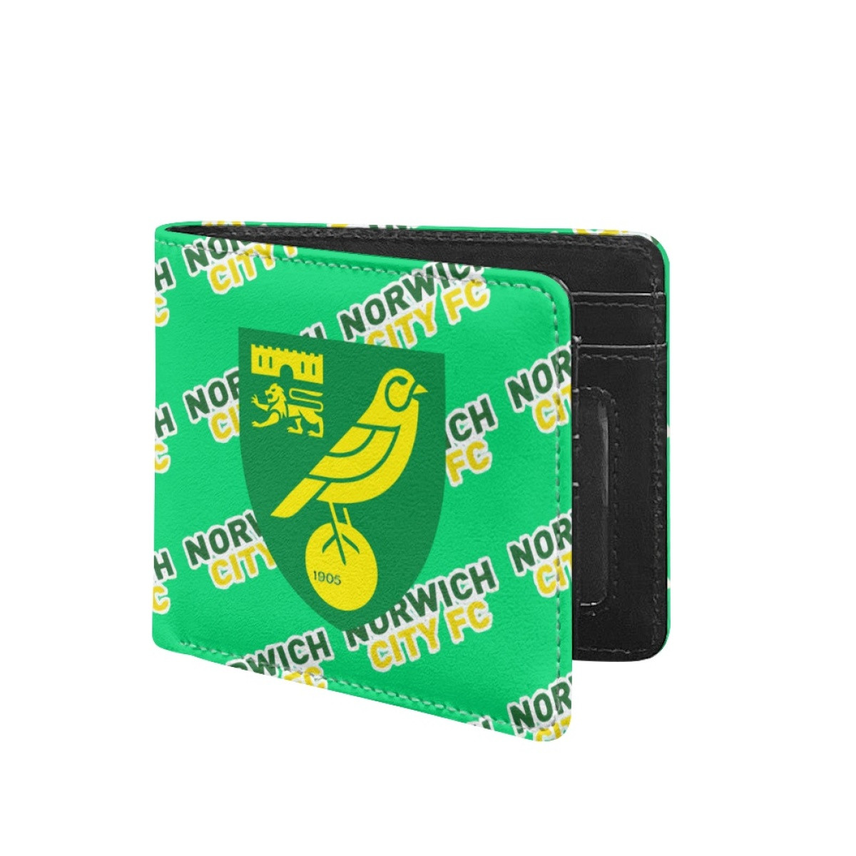 Norwich City FC Bifold Wallet - Norwich Football Club Medley Monogram Wordmark