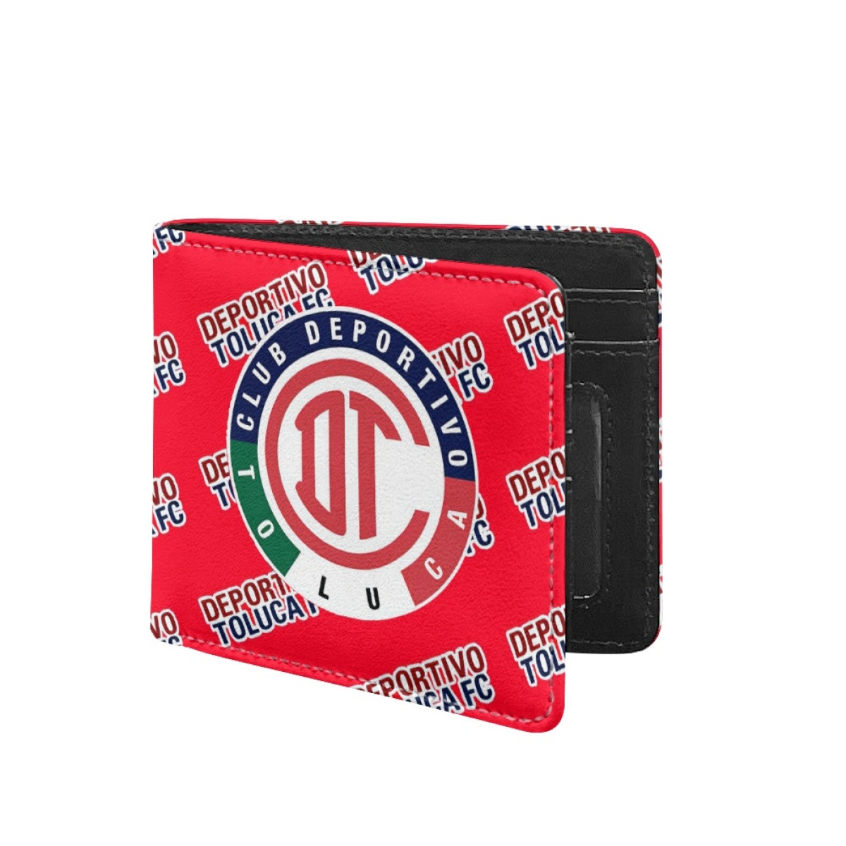 Deportivo Toluca FC Bifold Wallet - Toluca Football Club Medley Monogram Wordmark