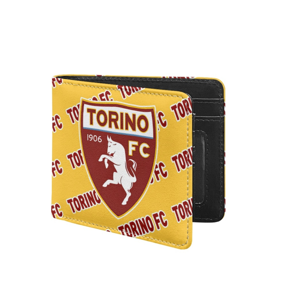 Torino FC Football Club Bifold Wallet - Torino Football Club Medley Monogram Wordmark
