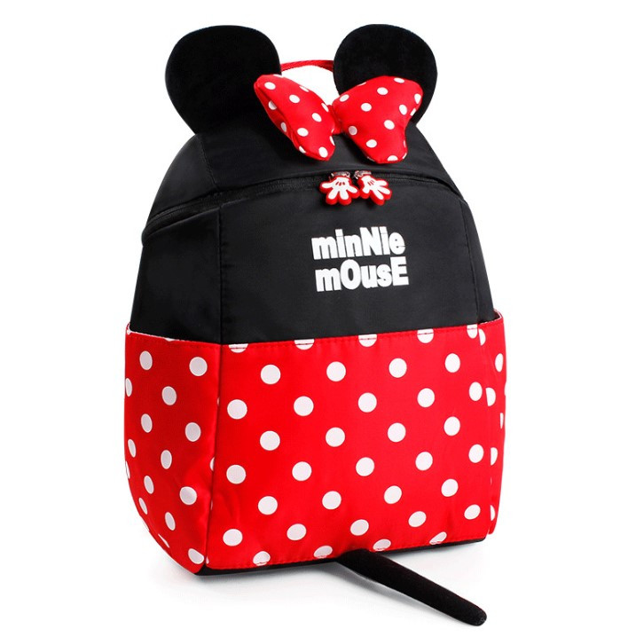 3D Minnie Mouse Shape Backpack Canvas