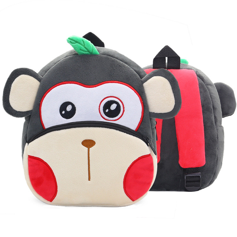 Kids Preschool Kindergarten Cute Backpack Rucksack Monkey