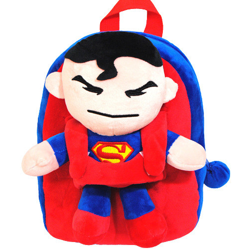 Superman Plush Kids Preschool Kindergarten Backpack Rucksack