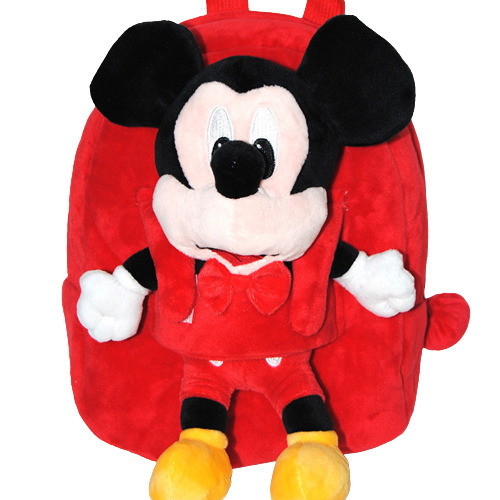 Mickey Mouse Plush Kids Preschool Kindergarten Backpack Rucksack