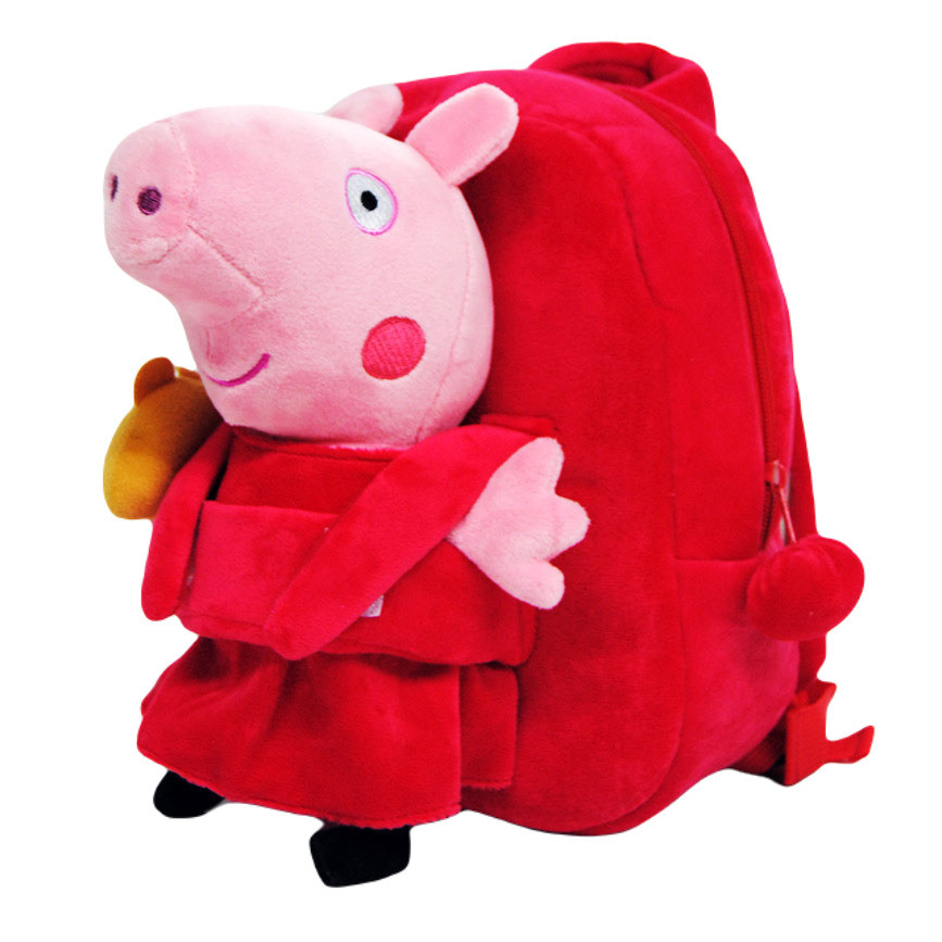 Peppa Pig Plush Kids Preschool Kindergarten Backpack Rucksack