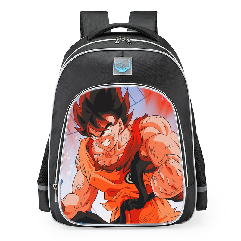 Dragon Ball Z Goku Kaioken Mode School Backpack
