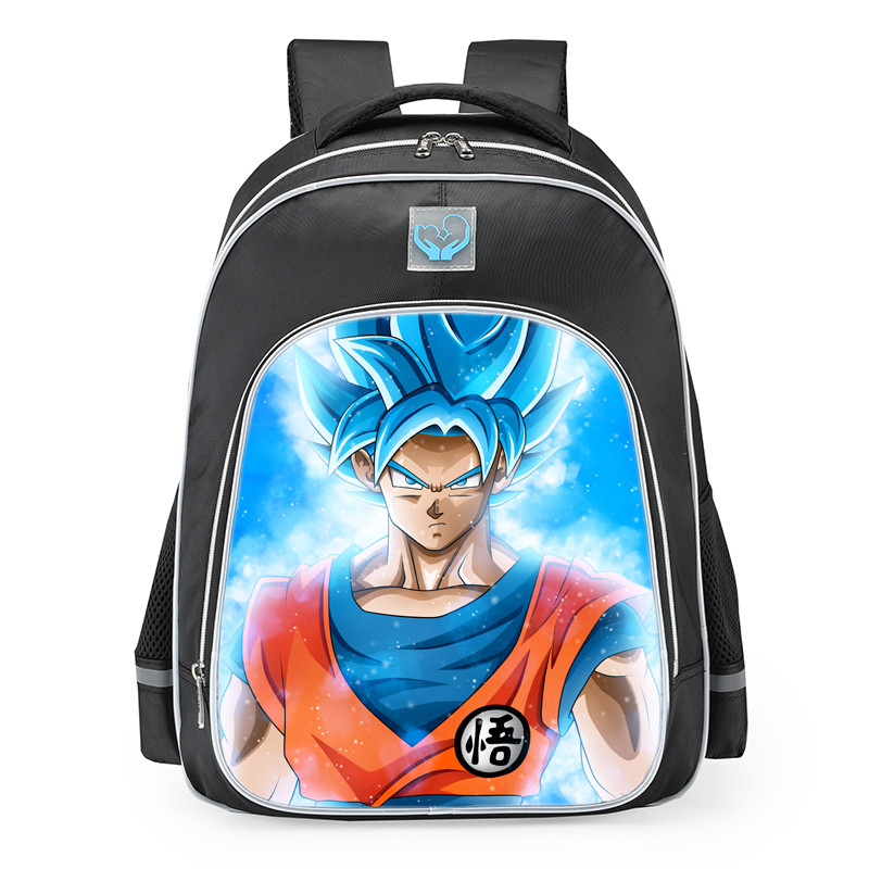 Dragon Ball Super Goku Super Saiyan God Blue School Backpack
