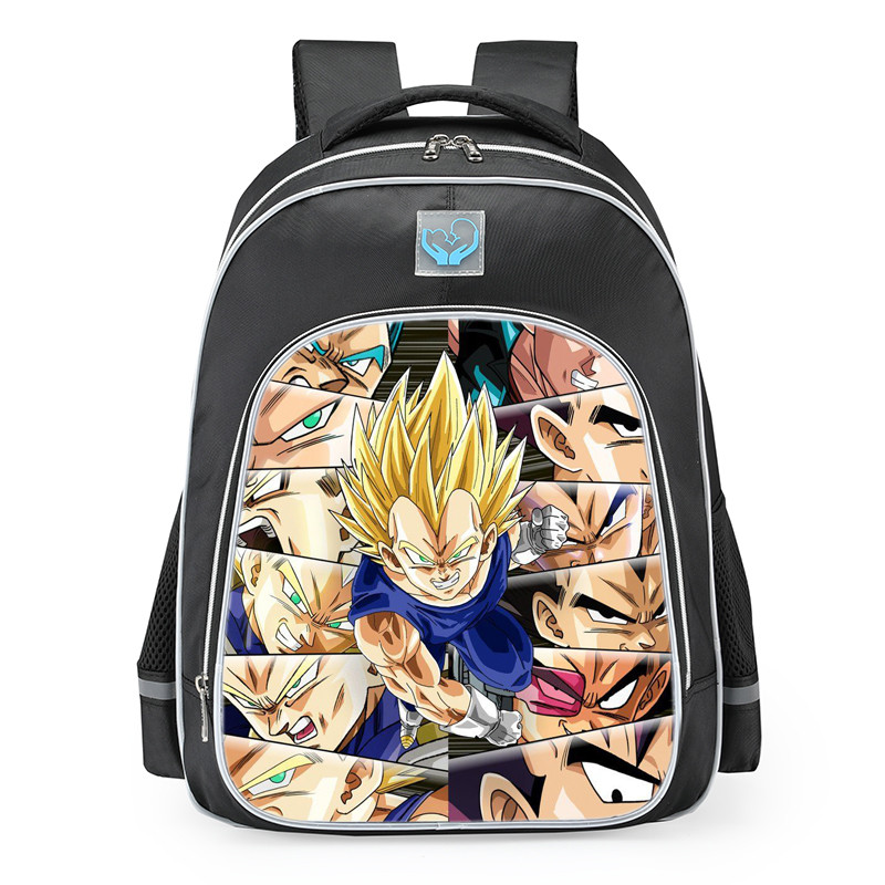 Dragon Ball Vegeta All Forms School Backpack