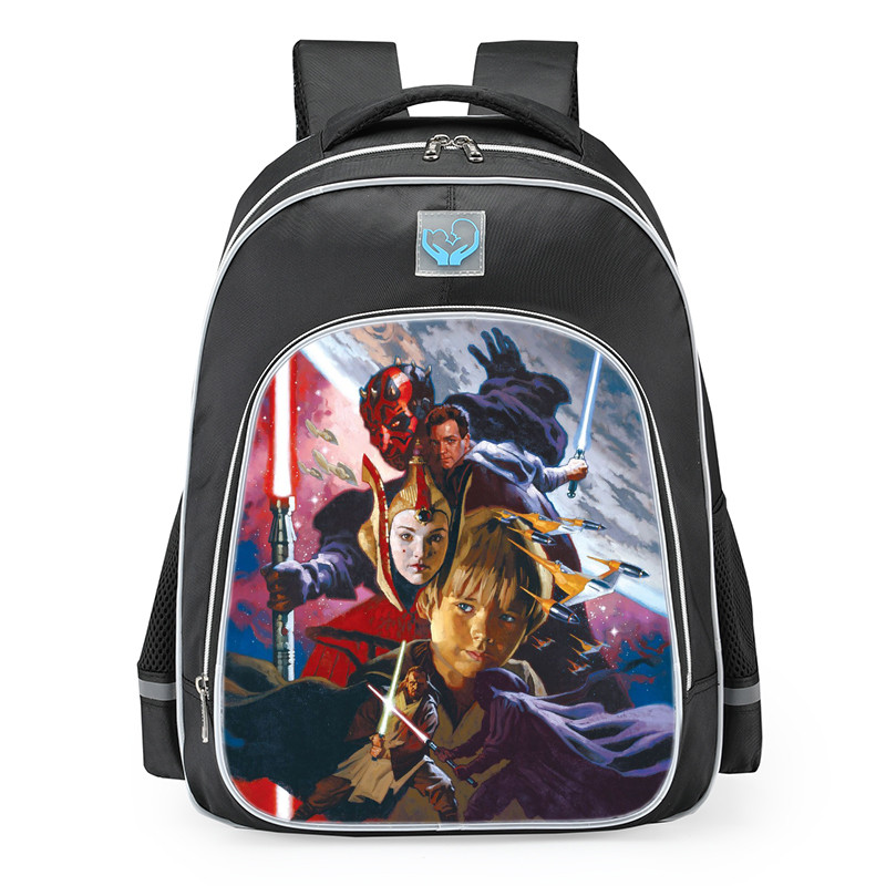 Star Wars The Phantom Menace Characters Backpack Rucksack