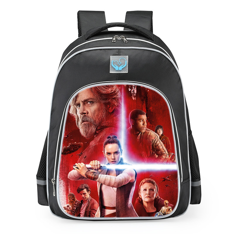 Star Wars The Last Jedi Characters Backpack Rucksack