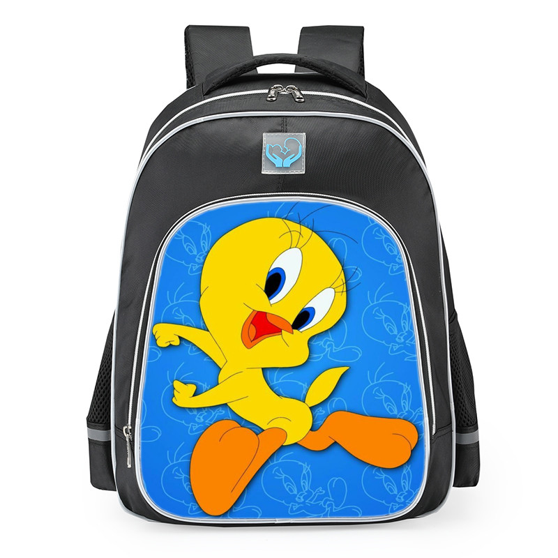 Looney Tunes Cartoons Tweety Cute School Backpack