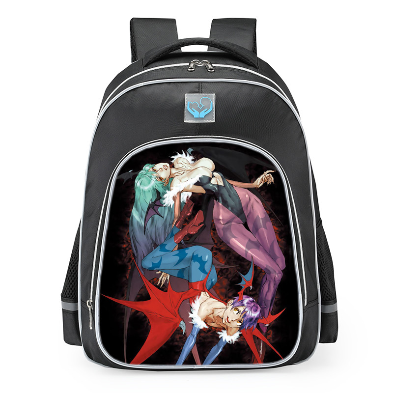 Darkstalkers Night Warriors Morrigan & Lilith Cool School Backpack