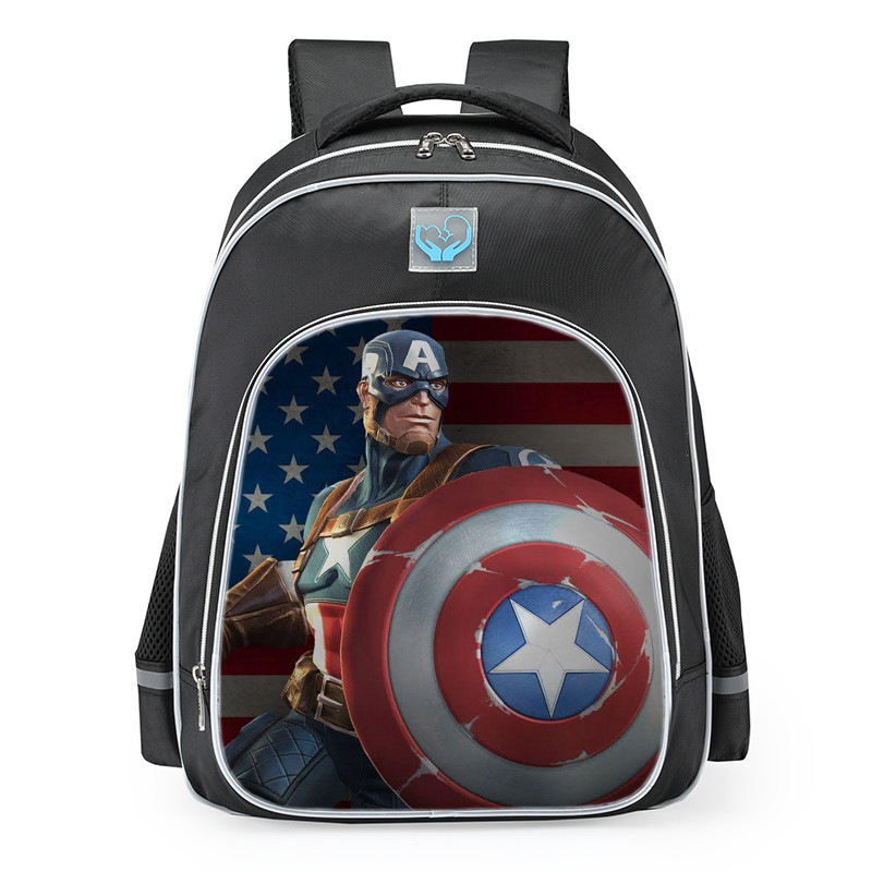 Marvel Contest Of Champions Captain America Backpack