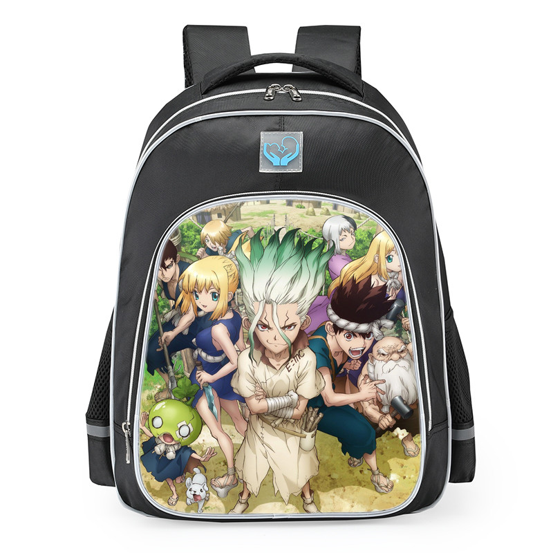 Dr. Stone Characters School Backpack
