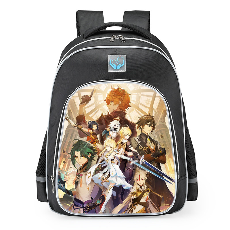 Genshin Impact Characters School Backpack