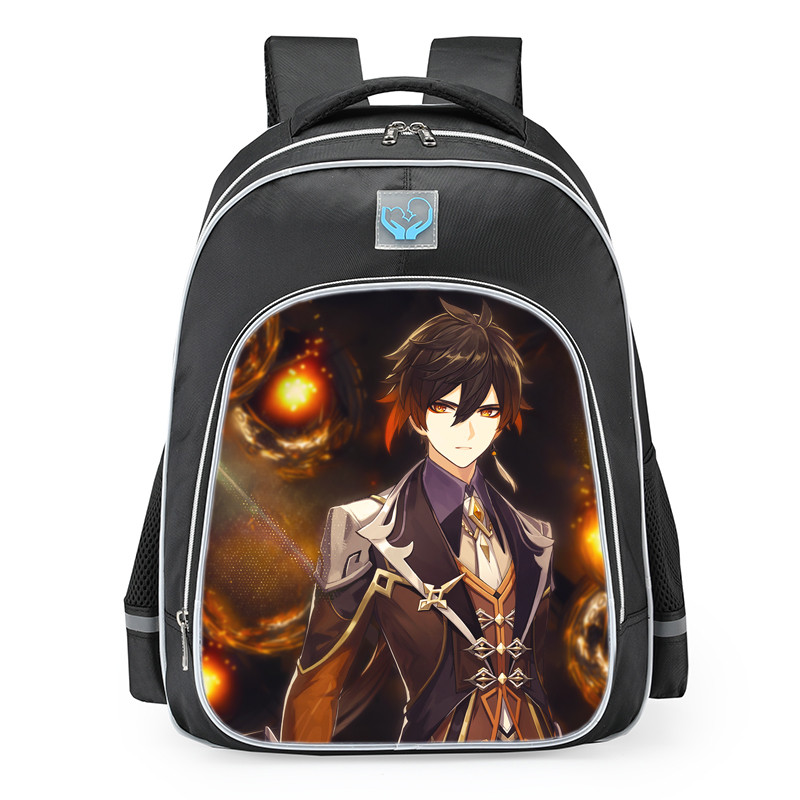 Genshin Impact Zhongli School Backpack