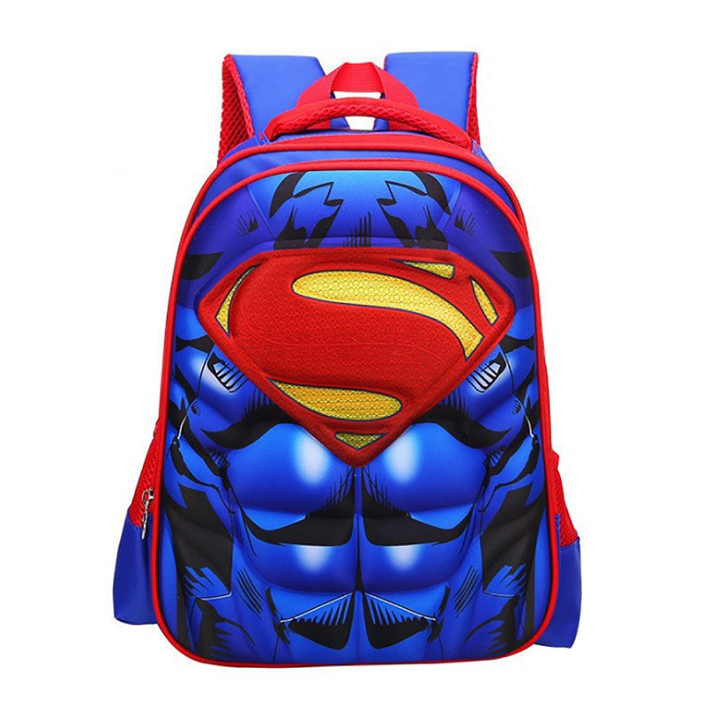 Superman Kids 3D Backpack Schoolbag Rucksack
