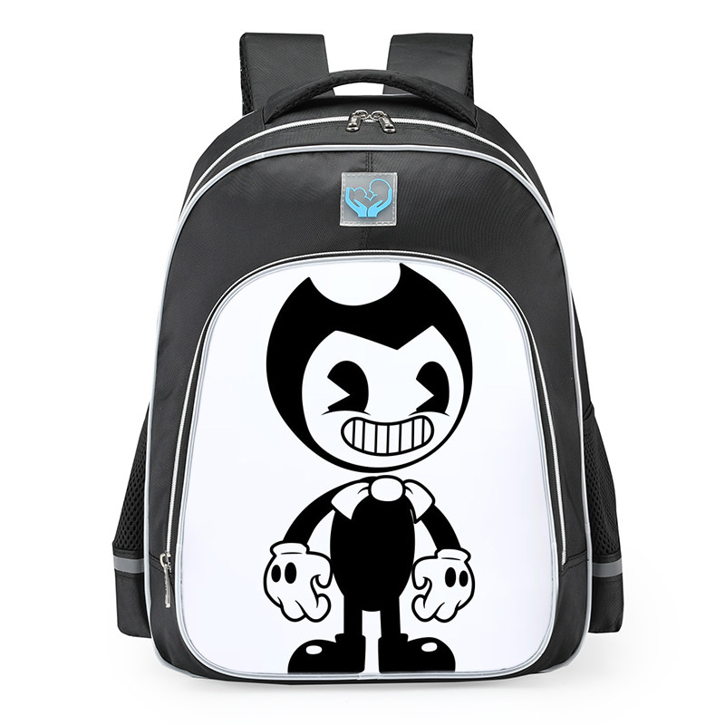 Friday Night Funkin Indie Cross Cartoon Bendy School Backpack
