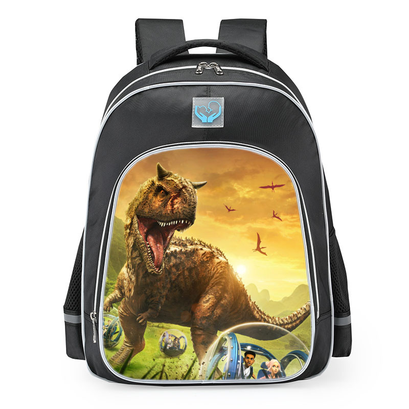 Smite Jurassic World Camp Cretaceous Carnotaurus School Backpack