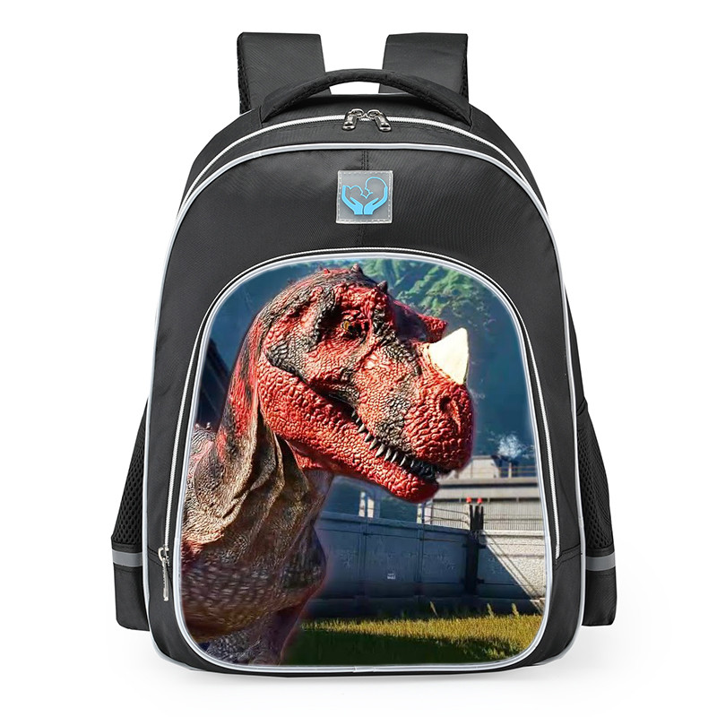 Smite Jurassic World Camp Cretaceous Ceratosaurus School Backpack
