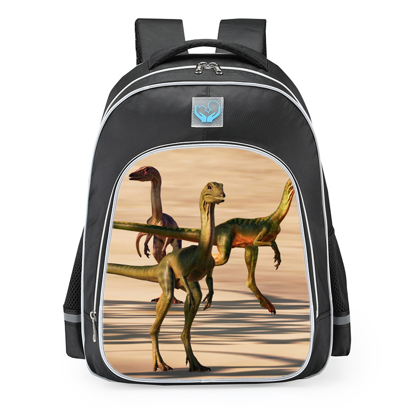 Smite Jurassic World Camp Cretaceous Compsognathus School Backpack