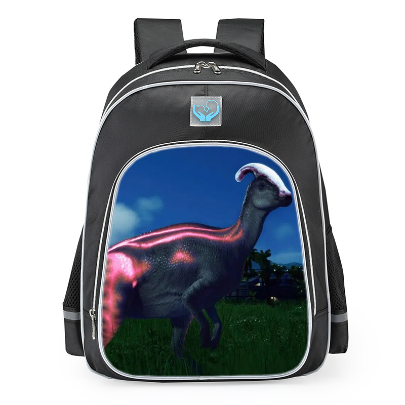 Smite Jurassic World Camp Cretaceous Parasaurolophus Lux School Backpack