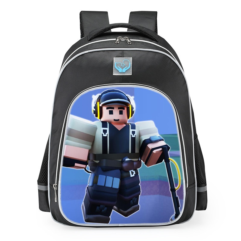 Roblox Bedwars Metal Detector School Backpack