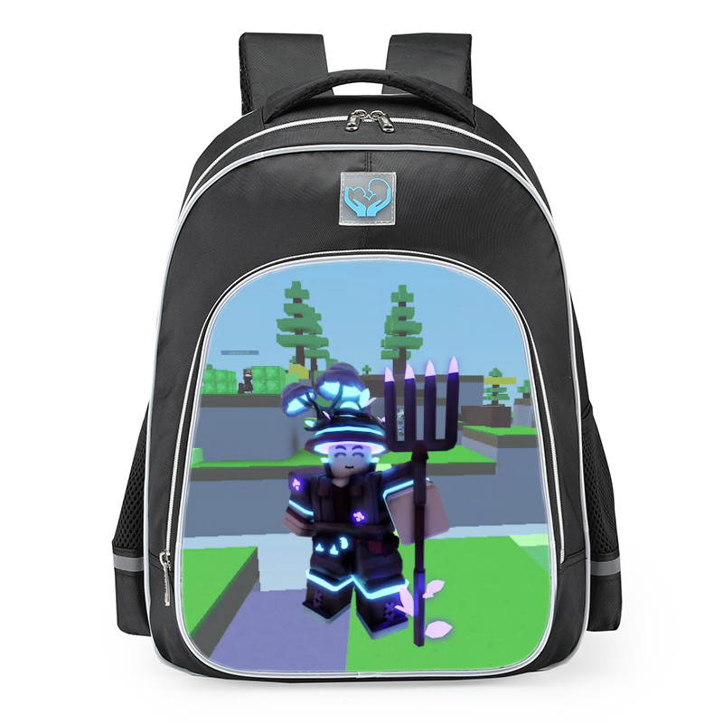 Roblox BedWars Spirit Farmer Cletus Skin School Backpack