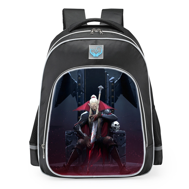 V Rising Male Vampire School Backpack