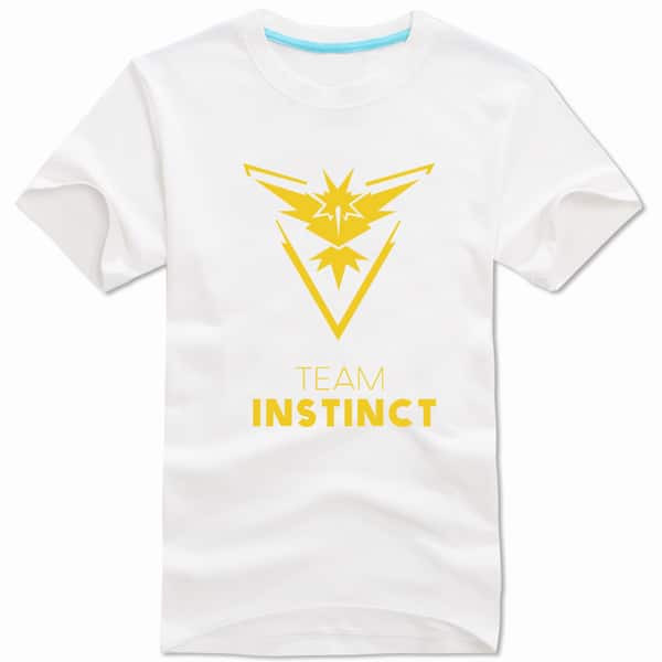 Pokemon Go Yellow Team Instinct White T-Shirt