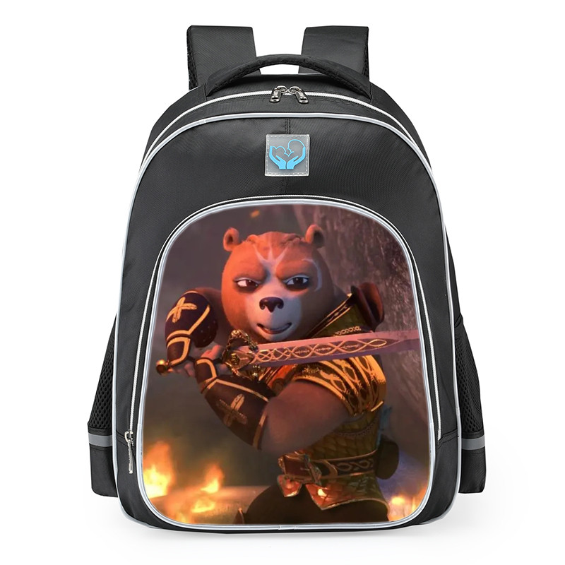 Kung Fu Panda The Dragon Knight Wandering Blade School Backpack