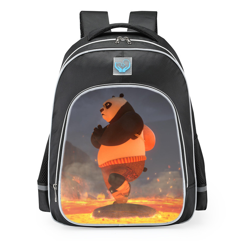 Kung Fu Panda The Dragon Knight Po Training School Backpack
